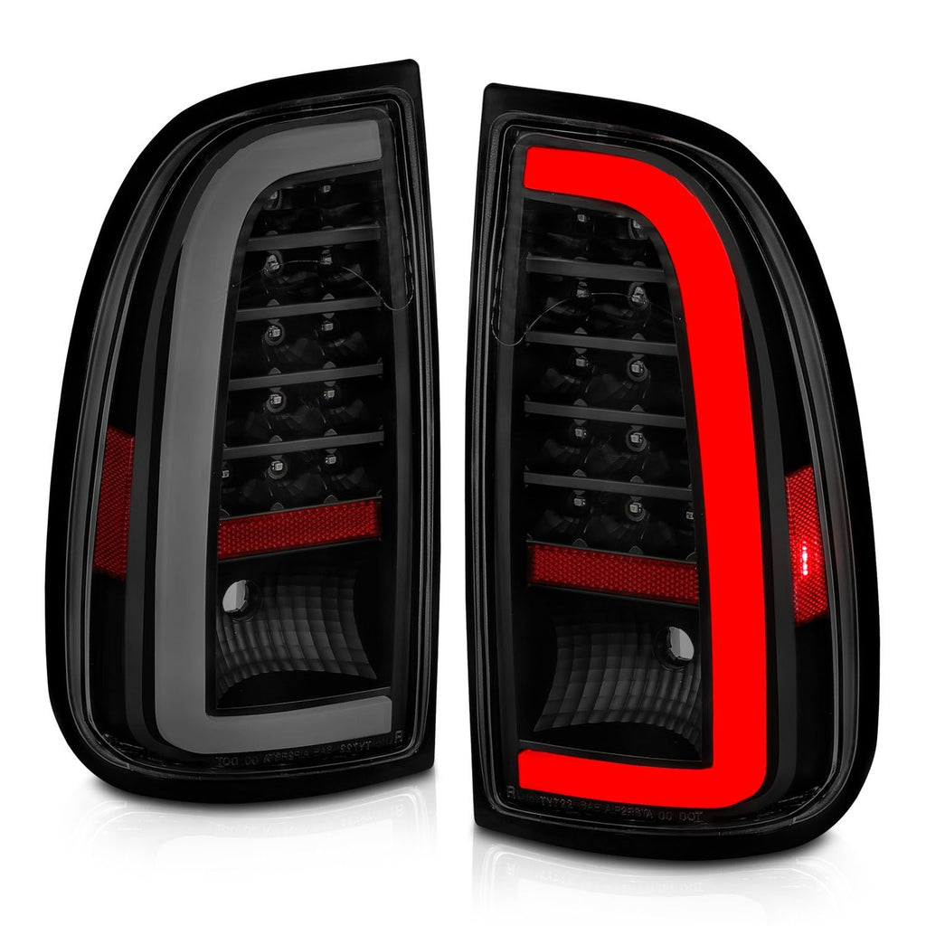 Anzo LED C-Bar Tail Lights Black Smoke Lens For Tundra (2000-2006