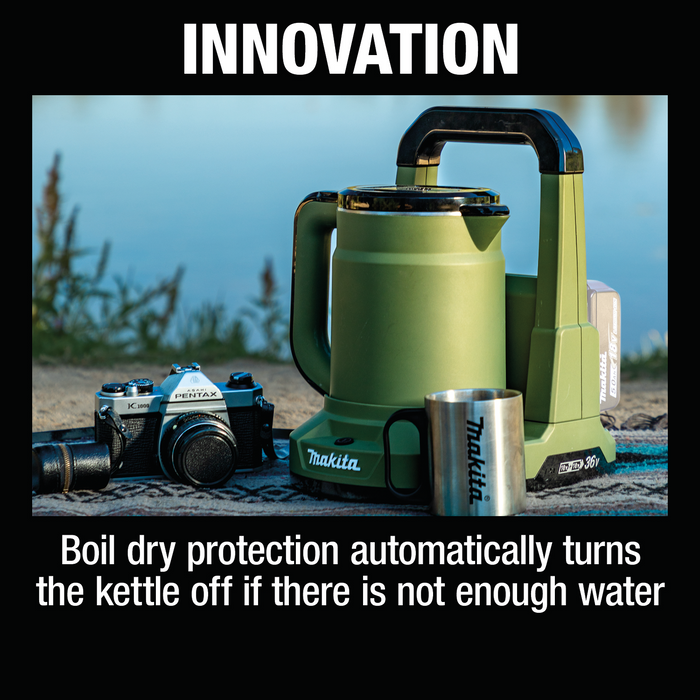 kettle outdoor Makita Outdoor Adventure 36V Hot Water Kettle — Overland Depot