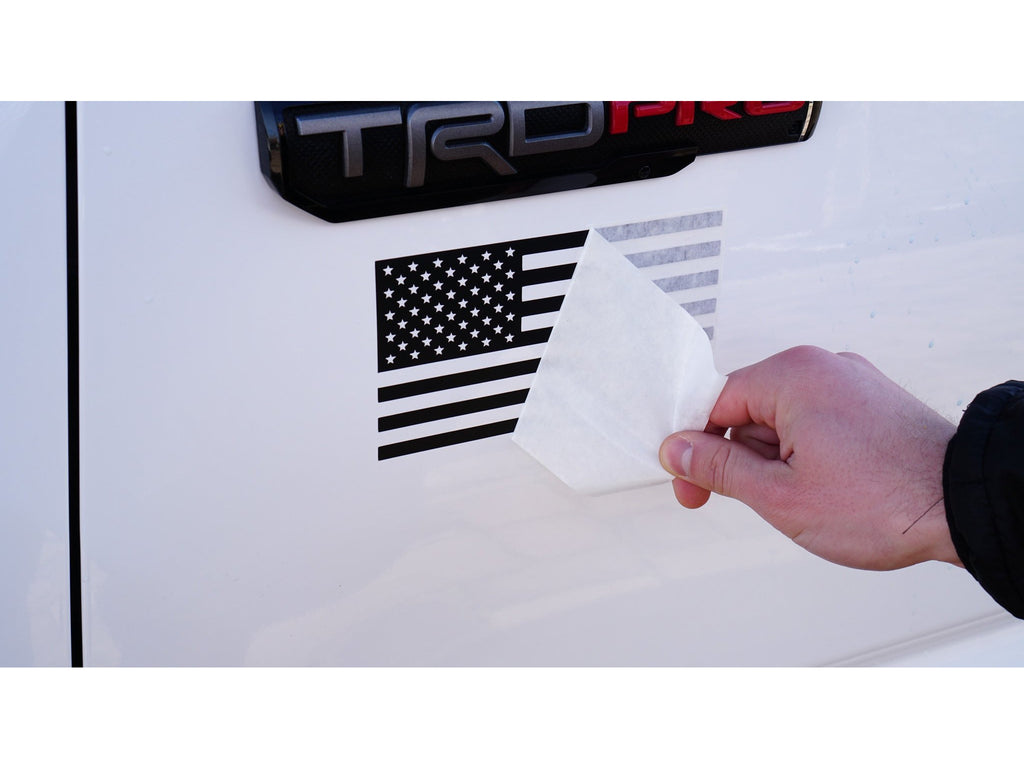Lexus ES Quarter Window American Flag Distressed Vinyl Decal 2019-2025 - Canada