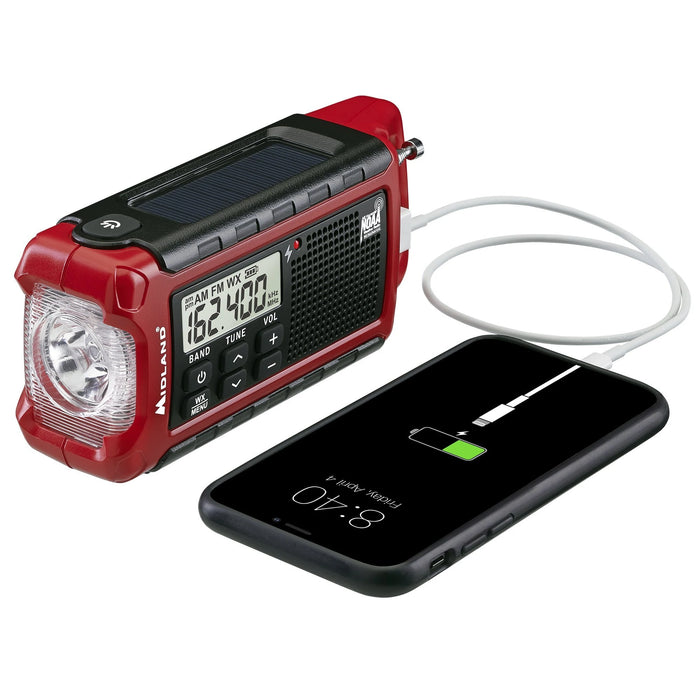 Midland E+Ready Compact Emergency Crank WX Radio (ER210)