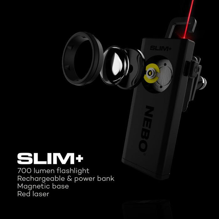 nebo flashlight class laser Nebo Slim+ Pocket Light Power Bank — Overland Depot