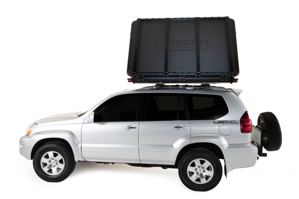 free spirit roof top tents Freespirit Recreation Odyssey Series Hard Top Tent (Black Top) — Overland Depot