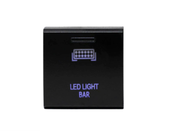 Cali Raised OEM Square Style "LED LIGHT BAR" Switch For Rav4 (2019-2022)