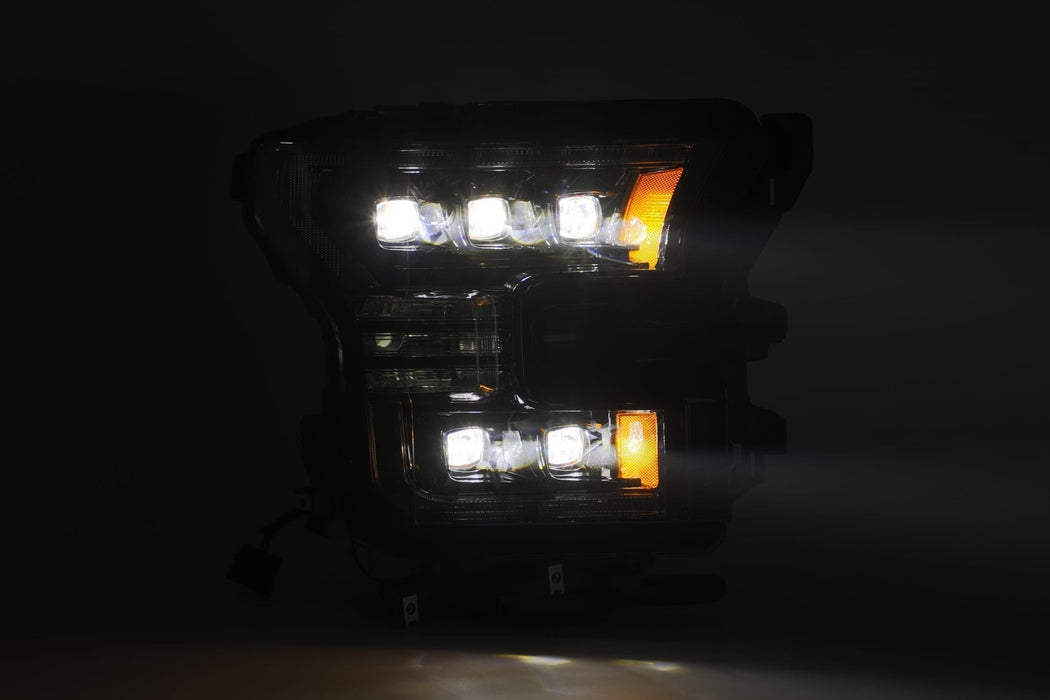 Alpharex NOVA-Series LED Projector Headlights Alpha-Black For Raptor (2017-2020)