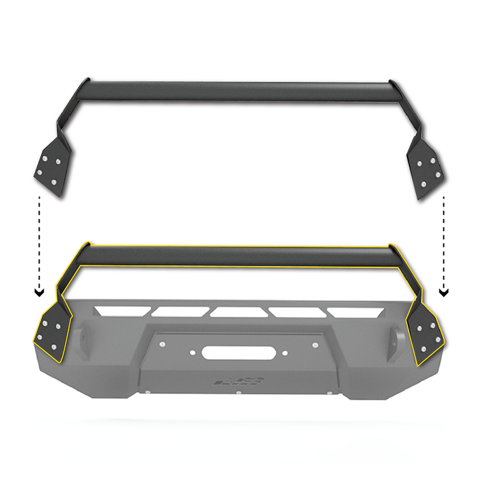 CBI Covert Bolt-On Grill Guard For Tacoma (2016-2023)