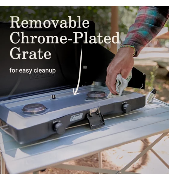 Coleman Triton 2-Burner Propane Camping Stove — Overland Depot Coleman Triton 2-Burner Propane Camping Stove — Overland Depot