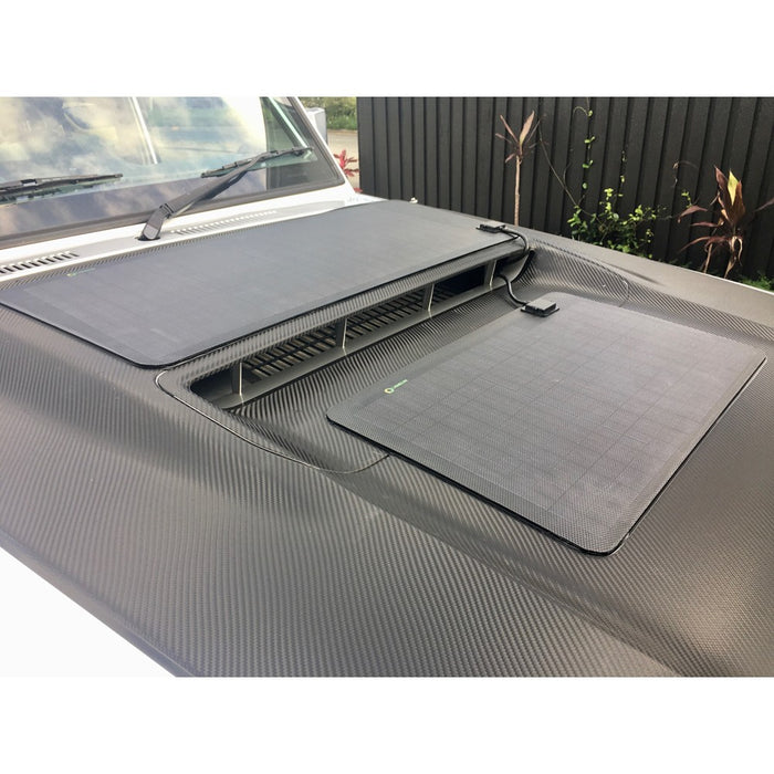 Lensun 60W(25W+35) Hood Solar Panel Charge Battery For Land Cruiser 70 Series