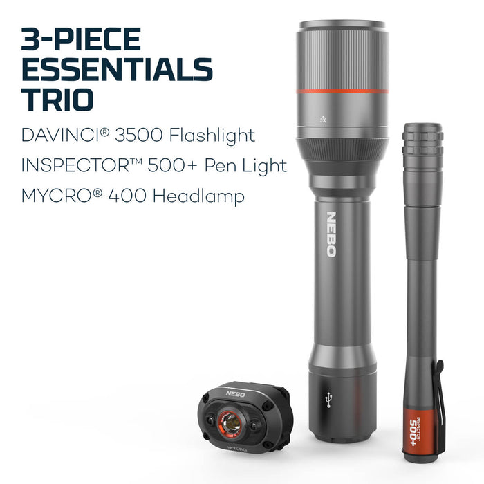 Nebo 3-Piece Essentials Kit — Overland Depot Nebo 3-Piece Essentials Kit — Overland Depot
