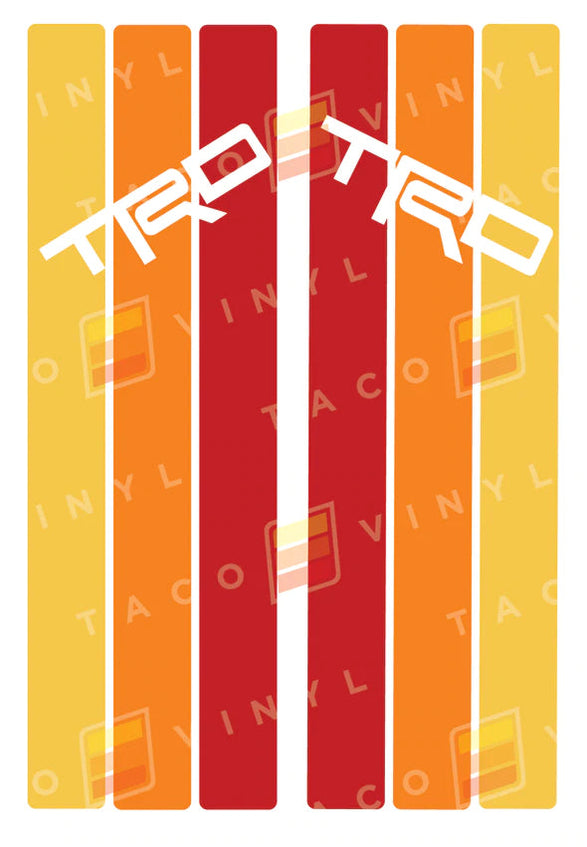 Taco Vinyl Rear Window Stripes For 4Runner — Overland Depot