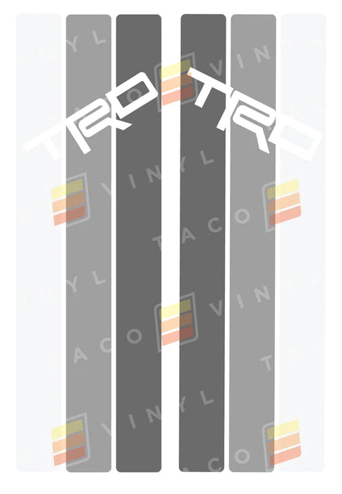 Taco Vinyl Rear Window Stripes For 4Runner