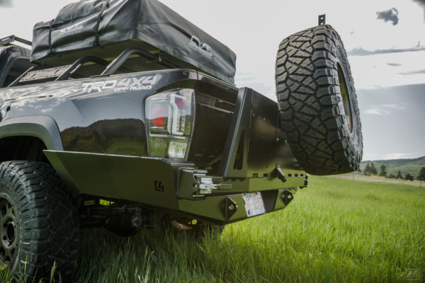 C4 Fabrication Overland Series High Clearance Rear Bumper For Tacoma (2016-2023)