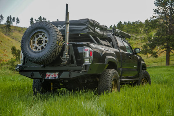 C4 Fabrication Overland Series High Clearance Rear Bumper For Tacoma (2016-2023)