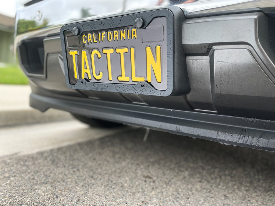 Tactilian Silicone Topography License Plate Frame